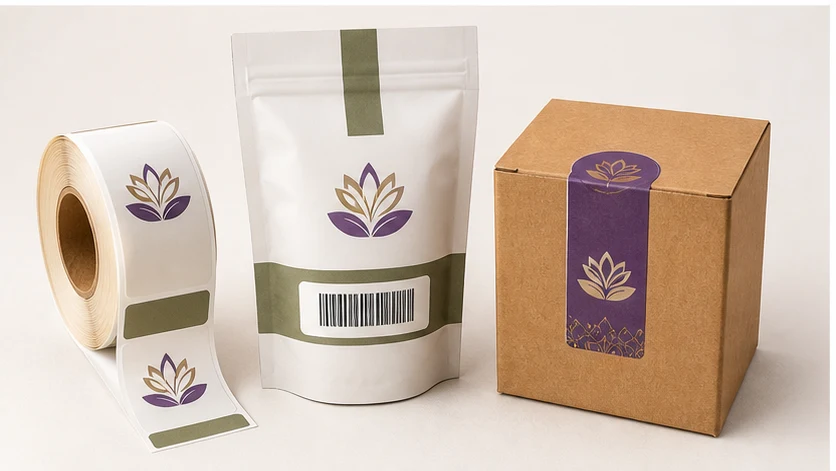 Packaging labels, barcode and tamper seals