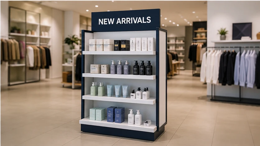 Freestanding retail point-of-sale product display
