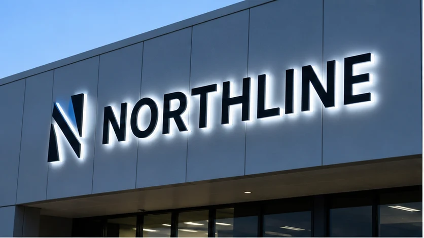 LED illuminated channel-letter company sign