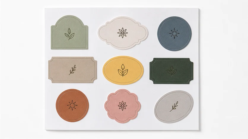Matte paper sticker and seal sheet